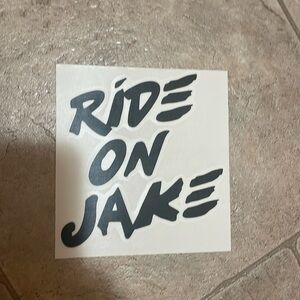 Ride on Jake sticker - BLACK ICE - Burton snowboards
